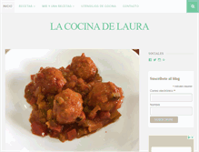 Tablet Screenshot of lacocinadelaura.com